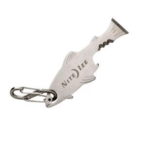 NITE IZE fish steel bottle opener tool keychain